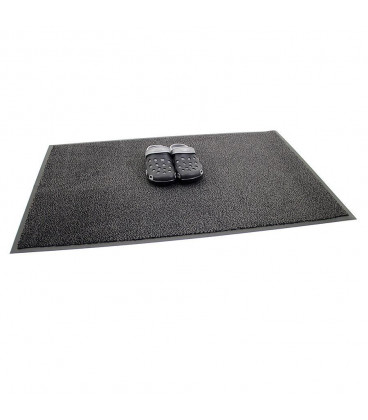 Vstupní antracitová čistící rohož Amber - 80 x 120 x 0,5 cm