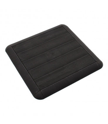 Plastová terasová tmavě hnědá dlažba - 39 x 39 x 2,65 cm