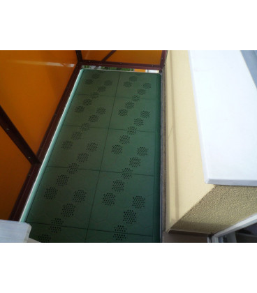 Plastová terasová hnědá dlažba Honeycombs - 39 x 39 x 2,65 cm