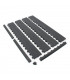 Plastová terasová černá dlaždice (hrubé rýhování)- 118 x 16 x 2,5 cm