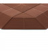 Plastová terasová hnědá dlaždice - 39 x 39 x 4,8 cm