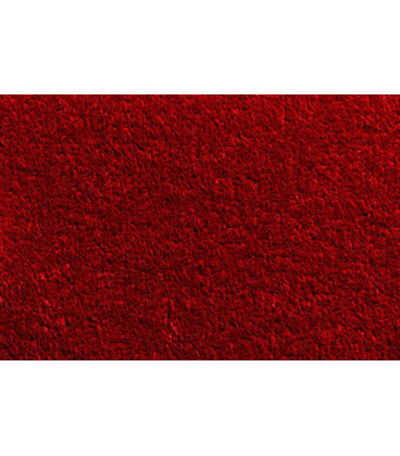 Kobercový schodový nášlap Vienna ve tvaru půlkruhu - barva červená, rozměr 56 x 17 cm