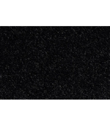 Kobercový schodový nášlap Vienna ve tvaru půlkruhu - barva černá, rozměr 56 x 17 cm