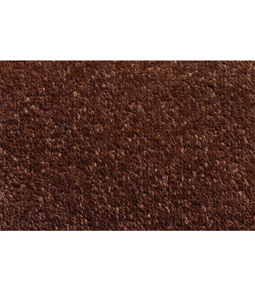 Kobercový schodový nášlap Vienna ve tvaru půlkruhu - barva hnědá, rozměr 65 x 25 cm