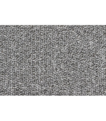 Kobercový schodový nášlap Madrid ve tvaru půlkruhu - barva šedá, rozměr 65 x 25 cm