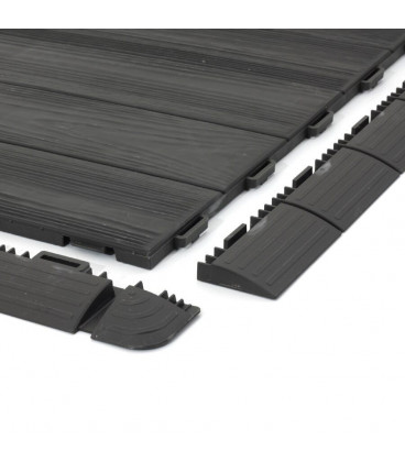 Plastová terasová hnědá dlažba Direct - 55,5 x 55,5 x 1,3 cm