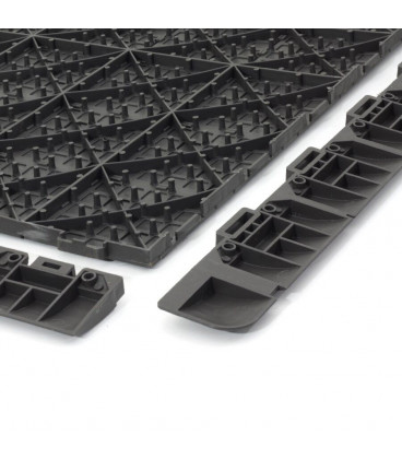 Plastová terasová hnědá dlažba Direct - 55,5 x 55,5 x 1,3 cm