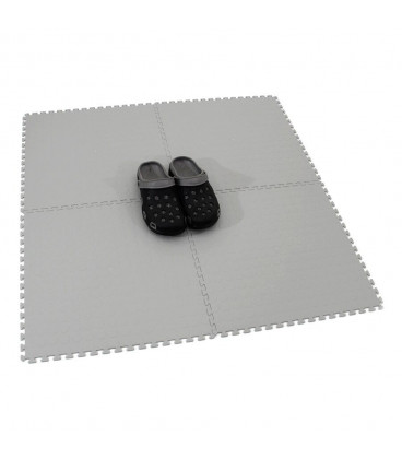 Zátěžová plastová šedá puzzle dlaždice - 50 x 50 x 0,5 cm