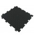 Zátěžová plastová černá puzzle protiúnavová dlaždice (bubliny) - 47,5 x 47,5 x 0,8 cm