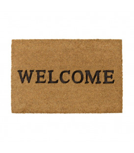 Kokosová vstupní a vnitřní čistící rohož Welcome - 40 x 60 x 1,5 cm