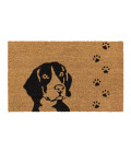 Vstupní kokosová čistící rohož Dog - 45 x 75 x 1,5 cm