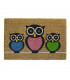Vstupní kokosová čistící rohož Owls - 60 x 40 x 1,5 cm
