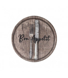 Pratelný kuchyňský koberec Cutlery - průměr 67 cm x 0,5 cm