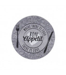 Pratelný kuchyňský koberec Where is food - průměr 67 cm x 0,5 cm