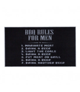 Pratelný koberec do kuchyně BBQ Rules - 120 x 67 x 0,5 cm
