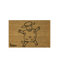 Vstupní kokosová čistící rohož Sheep - 60 x 40 x 1,4 cm
