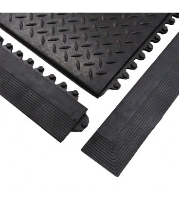 Žlutá náběhová hrana "samec" pro rohože Rigid Tile