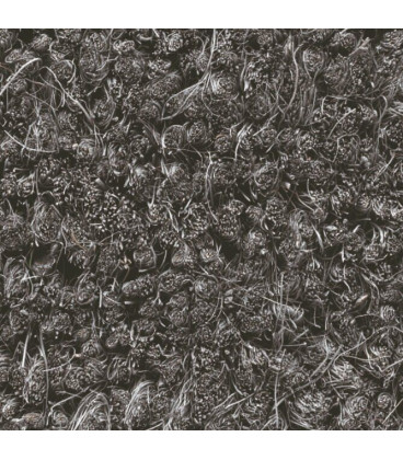 Vstupní kokosová čistící šedá rohož - 80 x 50 x 1,7 cm