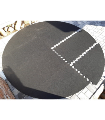 Ochranná gumová tlumící puzzle podložka pod bazén, vířivku (okraj) PoolPad - 100 x 100 x 0,8 cm