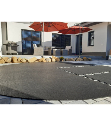 Ochranná gumová tlumící puzzle podložka pod bazén, vířivku (okraj) PoolPad - 100 x 100 x 0,8 cm