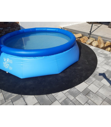 Ochranná gumová tlumící puzzle podložka pod bazén, vířivku (okraj) PoolPad - 100 x 100 x 0,8 cm