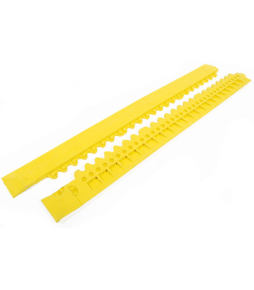 Žlutá náběhová hrana "samec" pro rohože Rigid Tile