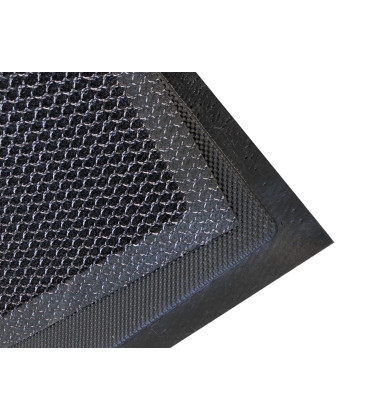 Vstupní antracitová čistící rohož Shell - 90 x 60 x 1 cm