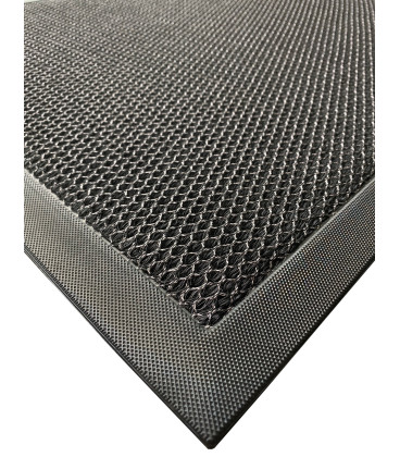Vstupní antracitová čistící rohož Shell - 90 x 60 x 1 cm