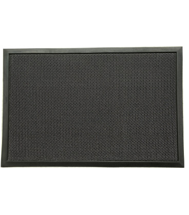 Vstupní antracitová čistící rohož Shell - 75 x 45 x 1 cm