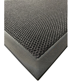 Vstupní antracitová čistící rohož Shell - 75 x 45 x 1 cm