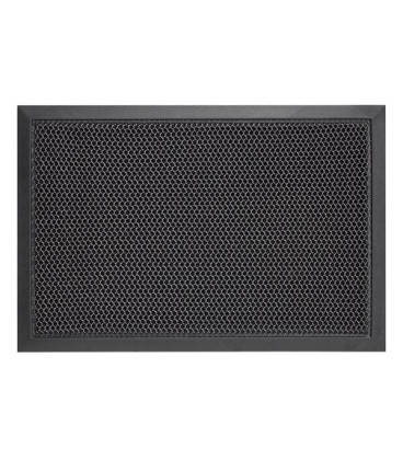 Vstupní antracitová čistící rohož Shell - 90 x 60 x 1 cm