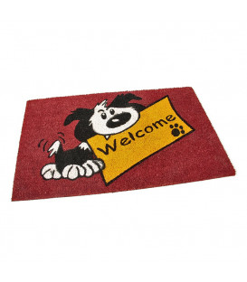 Kokosová vstupní rohož Welcome - Dog - 75 x 45 x 1,7 cm
