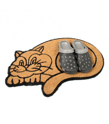 Kokosová vstupní rohož Happy Cat - 75 x 45 x 1,7 cm