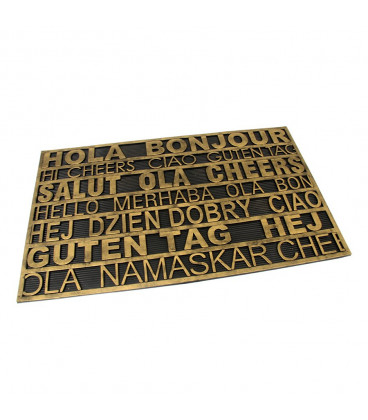 Gumová vstupní rohož Multilanguage - 75 x 45 x 0,9 cm