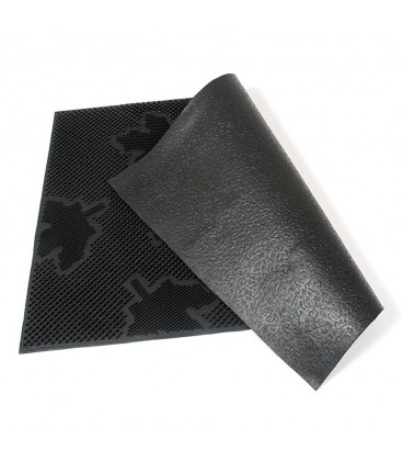 Gumová vstupní kartáčová rohož Leaves - 60 x 40 x 0,8 cm