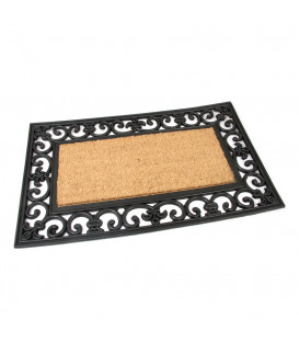 Gumová kokosová vstupní rohož Frill - 75 x 45 x 1,7 cm