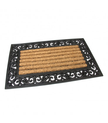 Gumová kokosová vstupní rohož Adornment - 75 x 45 x 2,1 cm
