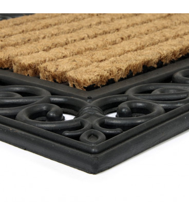 Gumová kokosová vstupní rohož Adornment - 75 x 45 x 2,1 cm