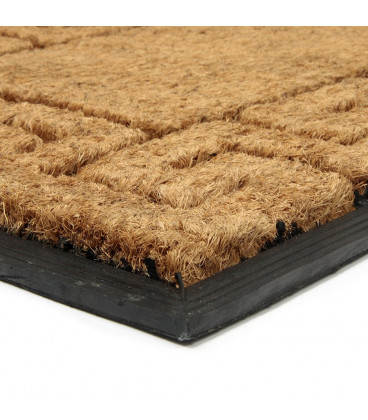 Gumová kokosová vstupní rohož Helix - 75 x 45 x 2,3 cm