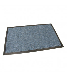 Modrá textilní vstupní rohož Passage - 75 x 45 x 0,8 cm