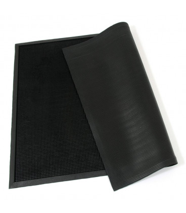 Gumová vstupní kartáčová rohož Scrub - 90 x 120 x 1,2 cm