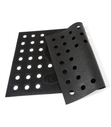 Děrovaná kartáčová gumová vstupní rohož Dog - 75 x 45 x 0,7 cm