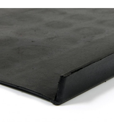 Gumový schodový nášlap vzor penízky - černý