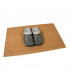 Hnědá textilní vstupní rohož Bricks - Deco - 75 x 45 x 1 cm