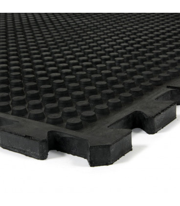 Gumová zátěžová podlahová rýhovaná rohož Sturdy - 120 x 80 x 2 cm