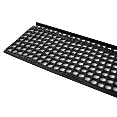 Gumová schodová rohož s lištou