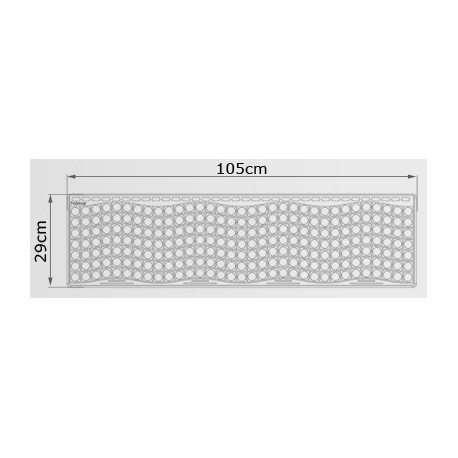 Gumová schodová rohož s lištou