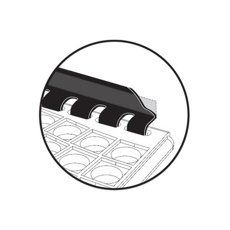 Gumová schodová rohož s lištou