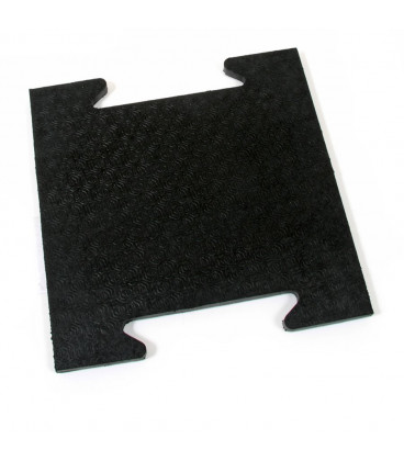 Modulární gumová zátěžová rohož Spiral Tile - 39 x 39 x 2,5 cm