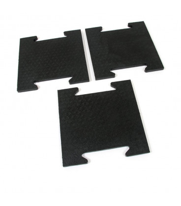 Modulární gumová zátěžová rohož Spiral Tile - 39 x 39 x 2,5 cm